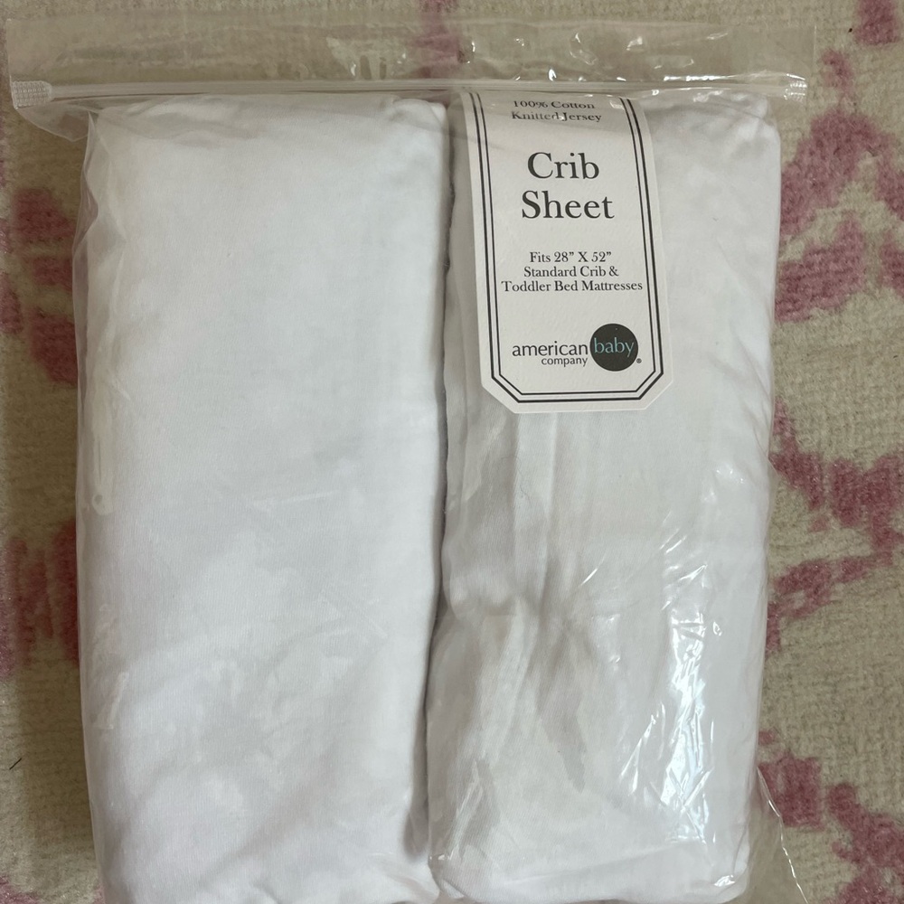White Crib Sheet